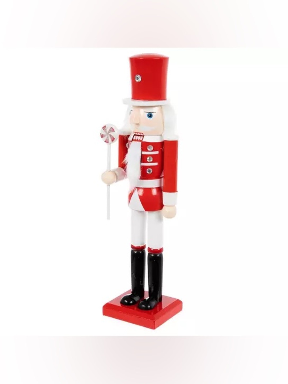 Solider With Lollipop Wood Nutcracker